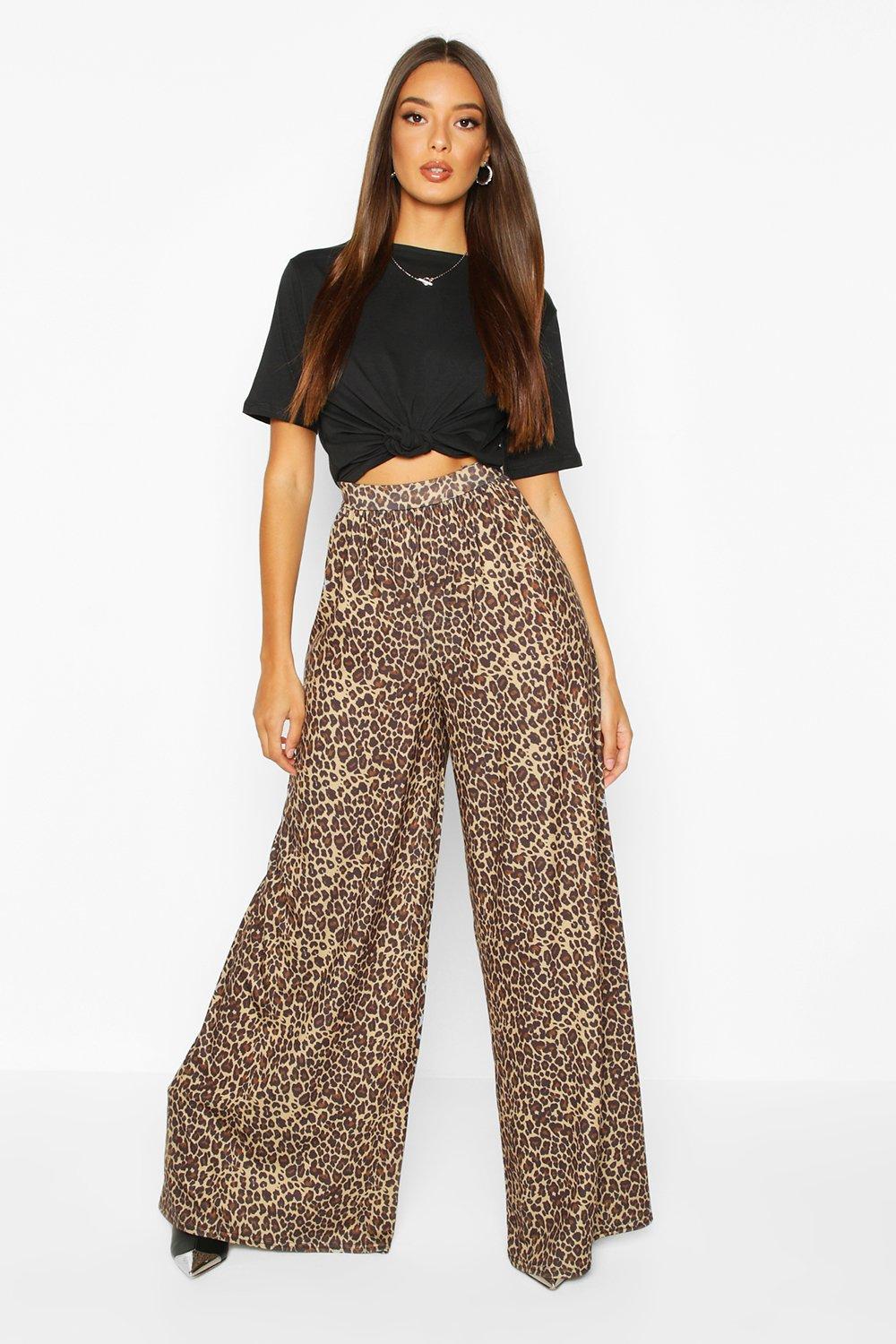 Pantaloni leopardati a on sale zampa